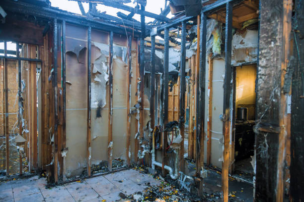 Professional Fire Damage Assessment technician working in Hawthorn Woods, IL